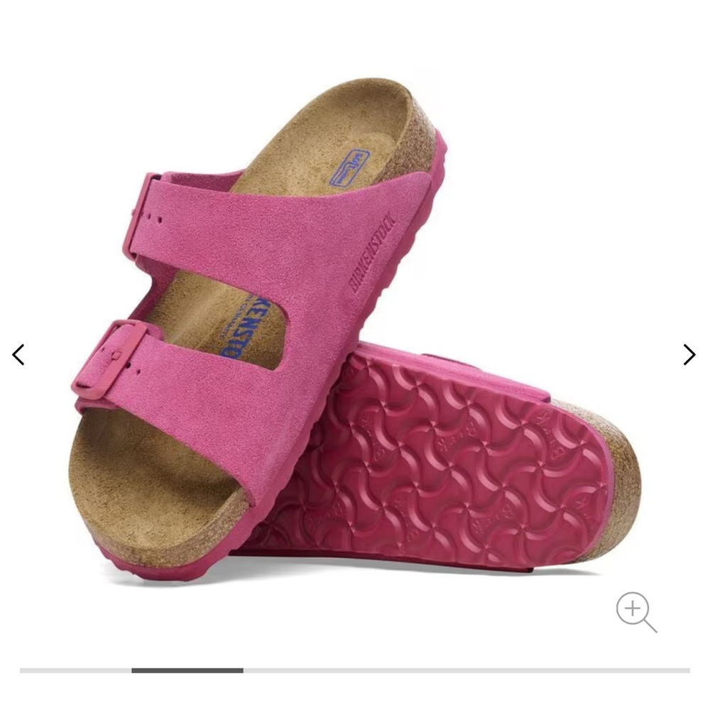 Birkenstock Arizona Soft Footbed Pink Sandals Size 37 NWOT